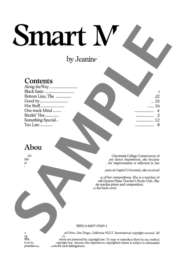 特別なこと ~「スマート・ムーヴズ」より (ジェニーン・ネリス・イェーガー) / ピアノソロ 中級 - サンプル譜面 1/5