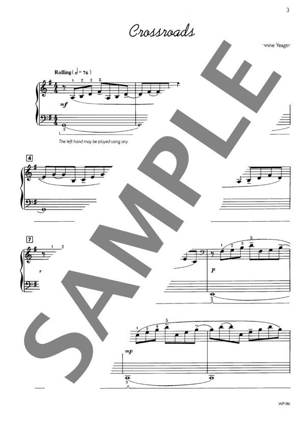 折り返し地点 ~「エスペシャリー・フォー・ユー」より (ジェニーン・ネリス・イェーガー) / ピアノソロ 初〜中級 - サンプル譜面 2/4