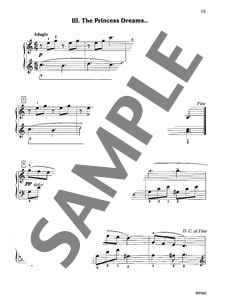 水の世界  ~「王女の4つの世界の冒険」より (ジェフリー・ウッズ) / ピアノソロ 初〜中級 - サンプル譜面 4/5