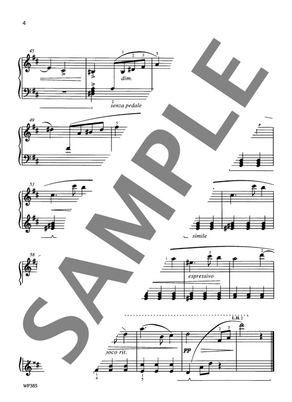 スプリング・ダンス ~「スプリング・フィーバー」より (ジョージ・キォープス) / ピアノソロ 初〜中級 - サンプル譜面 4/4