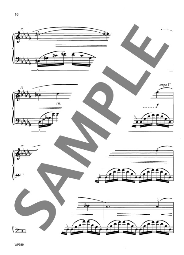 熱烈な出会い ~「スプリング・フィーバー」より (ジョージ・キォープス) / ピアノソロ 初〜中級 - サンプル譜面 4/5