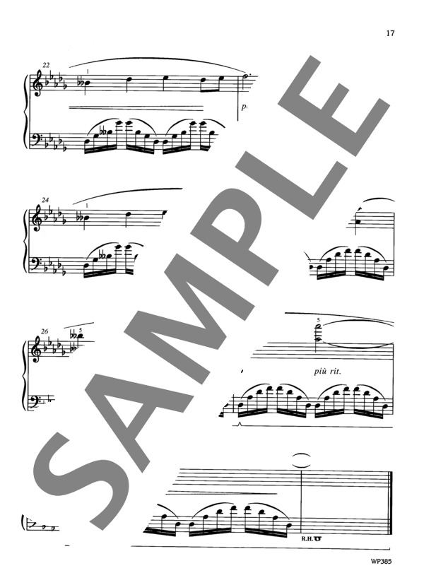 熱烈な出会い ~「スプリング・フィーバー」より (ジョージ・キォープス) / ピアノソロ 初〜中級 - サンプル譜面 5/5