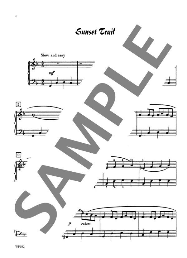 サンセット・トレイル ~「カレイドスコープ」より (ジャン・マーティン) / ピアノソロ 初〜中級 - サンプル譜面 2/3