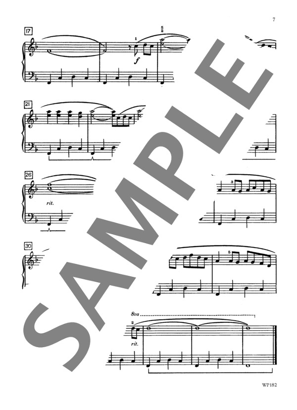 サンセット・トレイル ~「カレイドスコープ」より (ジャン・マーティン) / ピアノソロ 初〜中級 - サンプル譜面 3/3