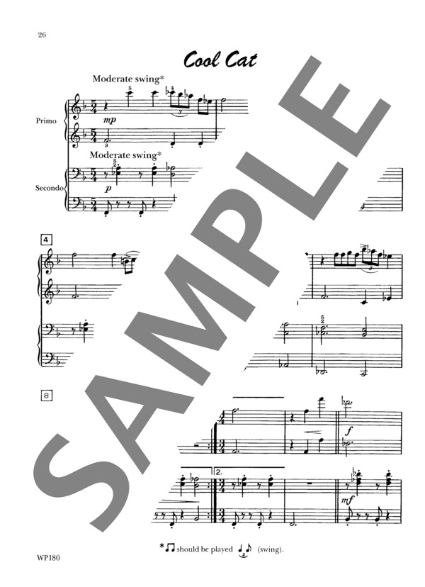 ジャズファン（連弾） (ビル・エヴァンス) / ピアノ連弾 初〜中級 - サンプル譜面 2/4