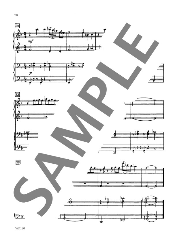 ジャズファン（連弾） (ビル・エヴァンス) / ピアノ連弾 初〜中級 - サンプル譜面 4/4