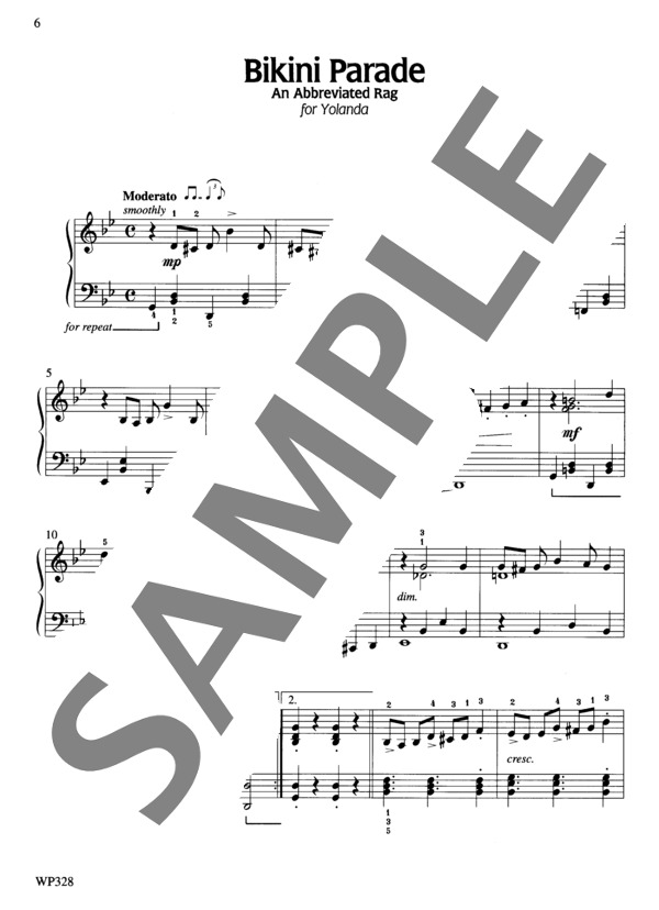 ビキニ・パレード (ビル・エヴァンス) / ピアノソロ 初〜中級 - サンプル譜面 2/5
