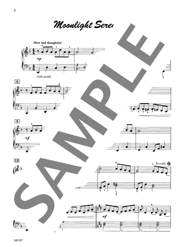 ムーンライト・セレナーデ (ビル・エヴァンス) / ピアノソロ 初〜中級 - サンプル譜面 2/3