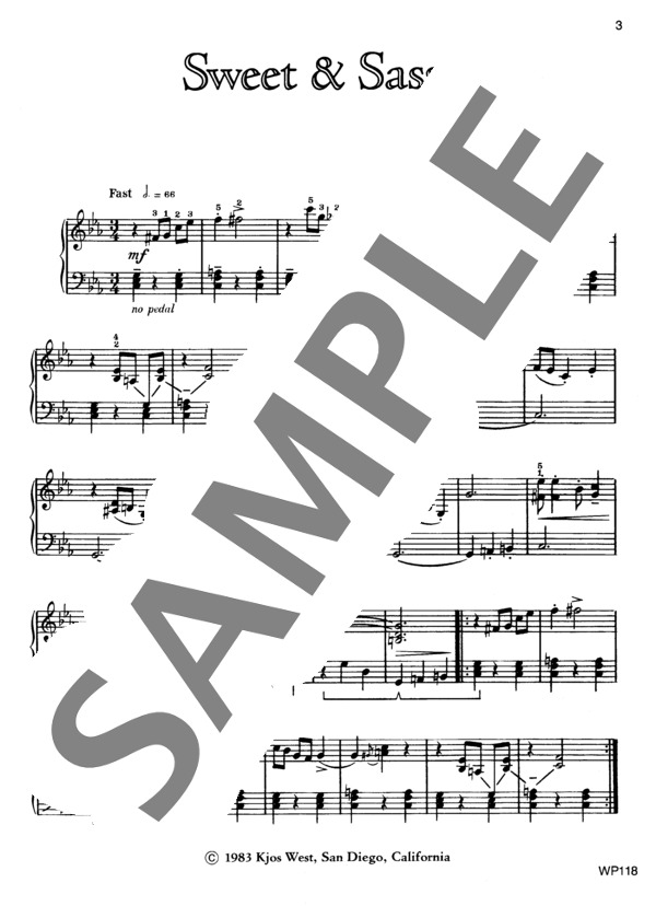 かわいい小悪魔 (ビル・エヴァンス) / ピアノソロ 初〜中級 - サンプル譜面 2/4