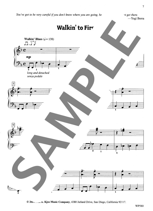 一塁へ歩く ~「ボールパークのタンゴ」より (マリー・フラヴィン・ドーレン) / ピアノソロ 初〜中級 - サンプル譜面 2/4