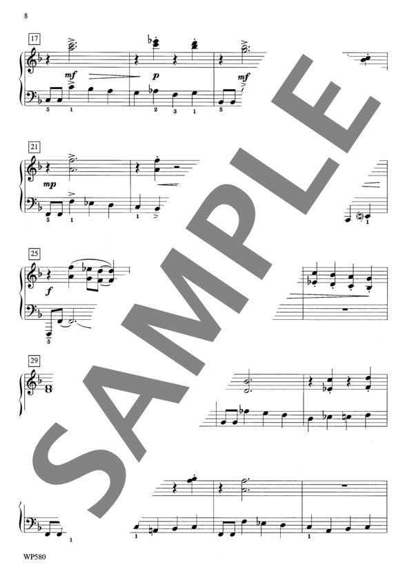 一塁へ歩く ~「ボールパークのタンゴ」より (マリー・フラヴィン・ドーレン) / ピアノソロ 初〜中級 - サンプル譜面 3/4