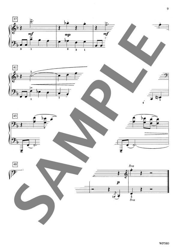 一塁へ歩く ~「ボールパークのタンゴ」より (マリー・フラヴィン・ドーレン) / ピアノソロ 初〜中級 - サンプル譜面 4/4