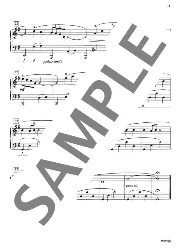 地元のヒーロー ~「ボールパークのタンゴ」より (マリー・フラヴィン・ドーレン) / ピアノソロ 初〜中級 - サンプル譜面 3/3