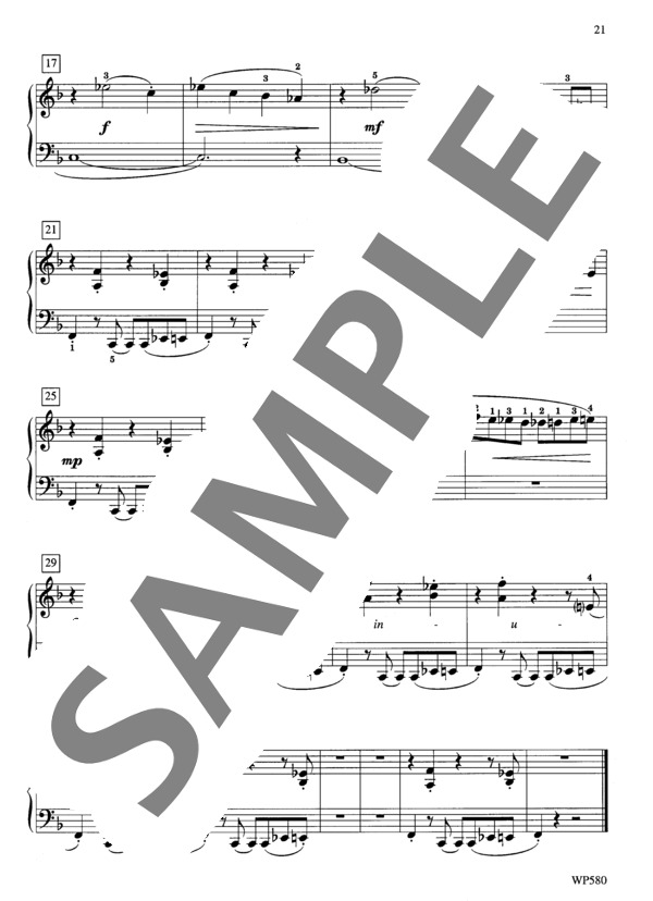 ブギウギ・ジョー ~「ボールパークのタンゴ」より (マリー・フラヴィン・ドーレン) / ピアノソロ 初〜中級 - サンプル譜面 3/3