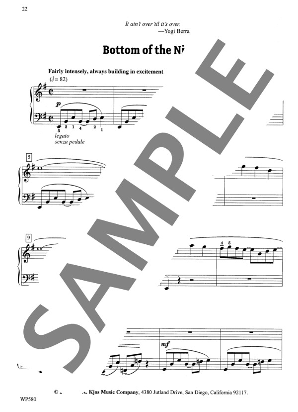 九回の裏 ~「ボールパークのタンゴ」より (マリー・フラヴィン・ドーレン) / ピアノソロ 初〜中級 - サンプル譜面 2/4