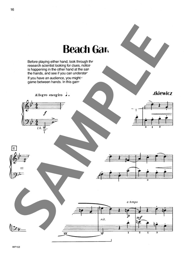 浜遊び  ~「海の風景」より (アンドレ・デュトキエヴィチ) / ピアノソロ 初〜中級 - サンプル譜面 2/3