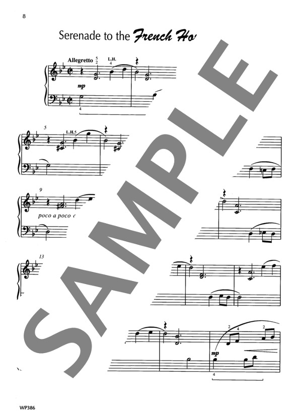 フレンチホルンとオーボエへのセレナーデ (テリー・ウィンター・オーウェンス) / ピアノソロ 初〜中級 - サンプル譜面 2/3