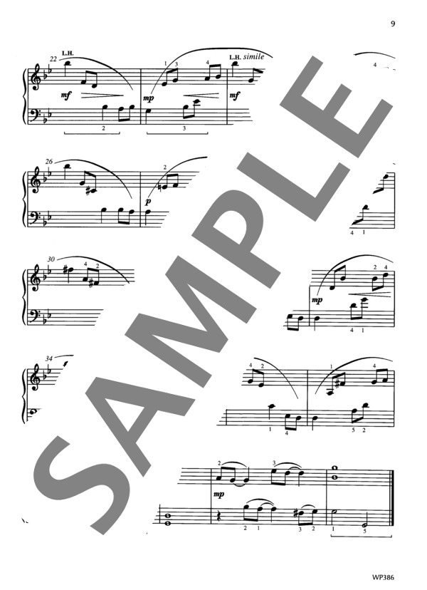 フレンチホルンとオーボエへのセレナーデ (テリー・ウィンター・オーウェンス) / ピアノソロ 初〜中級 - サンプル譜面 3/3