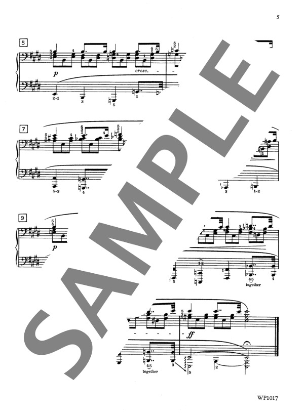 プレリュード ホ長調 Op.28-9 (フレデリック・ショパン) / ピアノソロ 中級 - サンプル譜面 3/3