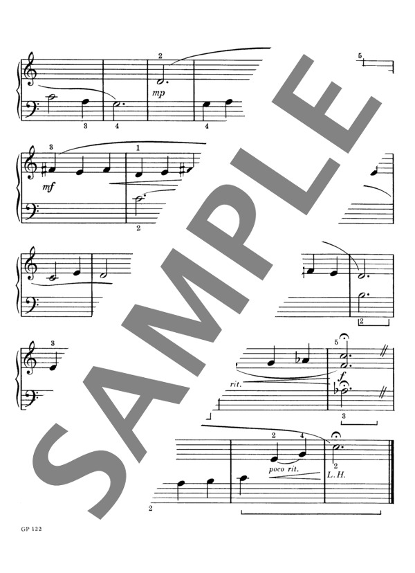 春のそよ風 (サラ・ルイス・ディッテンハーバー) / ピアノソロ 初級 - サンプル譜面 3/3