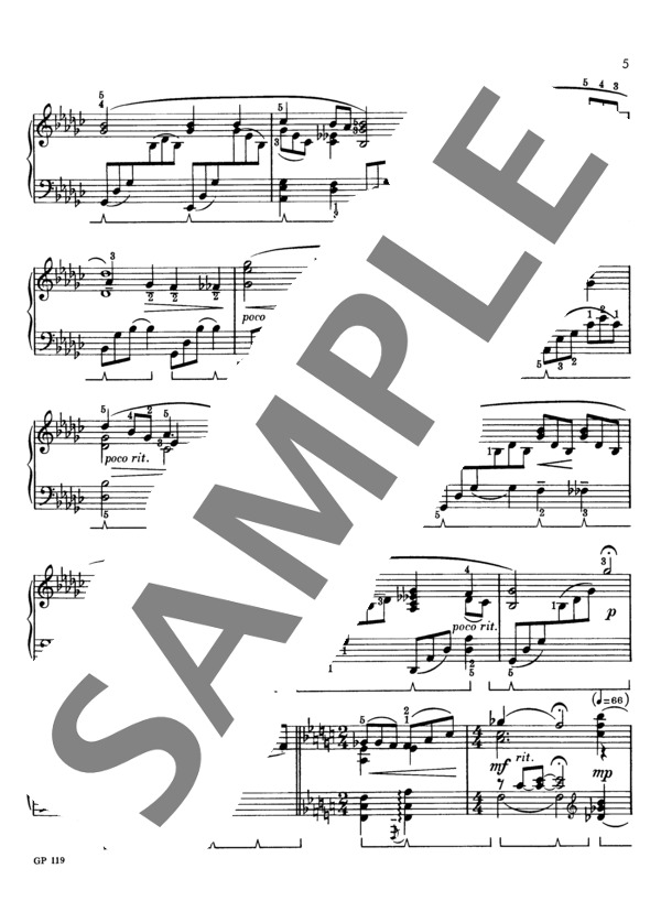 アパラチアの夢 (サラ・ルイス・ディッテンハーバー) / ピアノソロ 中級 - サンプル譜面 4/5