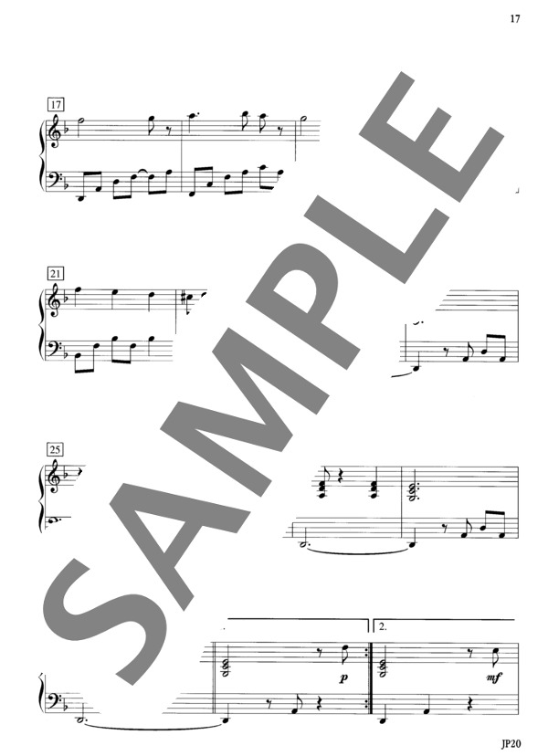 この幼な児はどなたでしょう（グリーンスリーブス) ~「12月の魔法」より (トム・バラバス) / ピアノソロ 初〜中級 - サンプル譜面 3/4