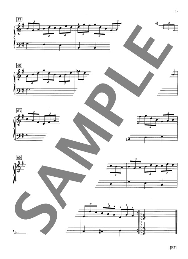 主よ人の望みよ喜びよ（バッハ) ~「クラシカ・ヌーボー」より (トム・バラバス) / ピアノソロ 初〜中級 - サンプル譜面 5/5