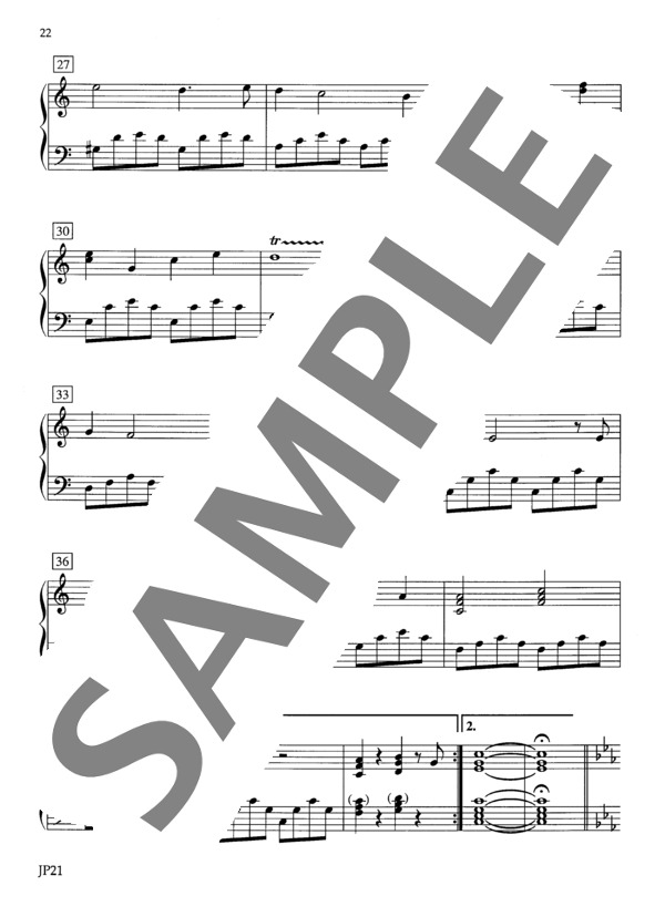 ベアトリスのためのソナタ ~「クラシカ・ヌーボー」より (トム・バラバス) / ピアノソロ 初〜中級 - サンプル譜面 4/5