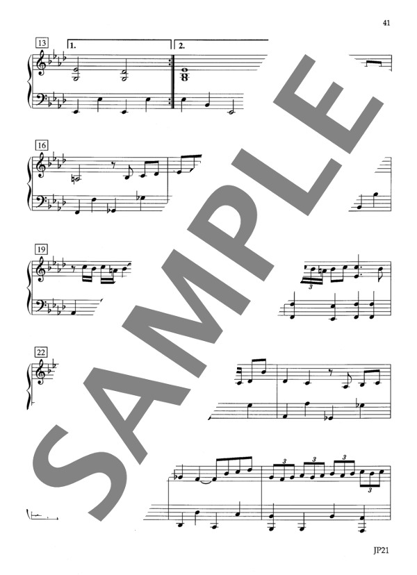 アリオーソ（バッハ) ~「クラシカ・ヌーボー」より (トム・バラバス) / ピアノソロ 初〜中級 - サンプル譜面 3/4