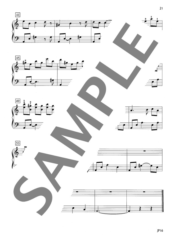 セドナ組曲 2.祈り (トム・バラバス) / ピアノソロ 初〜中級 - サンプル譜面 4/4