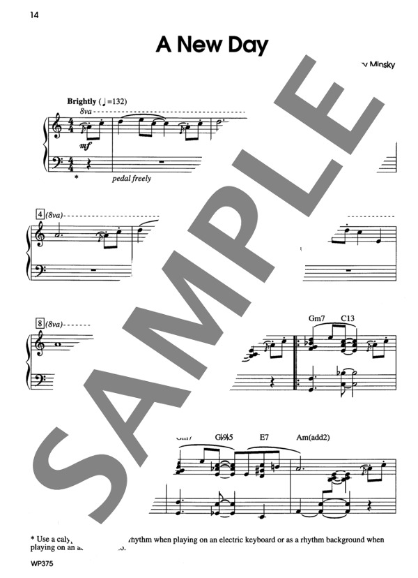 新しい一日 (ラリー・ミンスキー) / ピアノソロ 初〜中級 - サンプル譜面 2/4