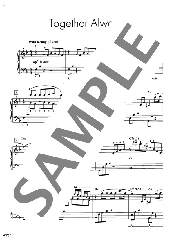 いつも一緒に (ラリー・ミンスキー) / ピアノソロ 初〜中級 - サンプル譜面 2/3