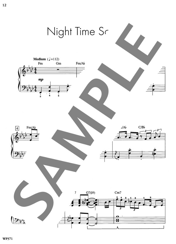夜はフォービートで (ラリー・ミンスキー) / ピアノソロ 初〜中級 - サンプル譜面 2/3
