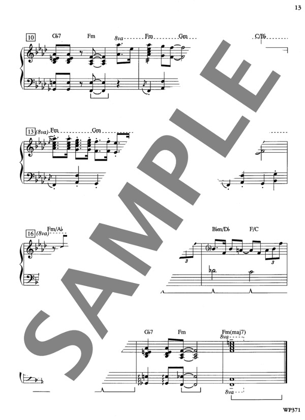 夜はフォービートで (ラリー・ミンスキー) / ピアノソロ 初〜中級 - サンプル譜面 3/3