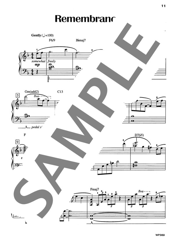 思い出 (ラリー・ミンスキー) / ピアノソロ 中級 - サンプル譜面 2/4