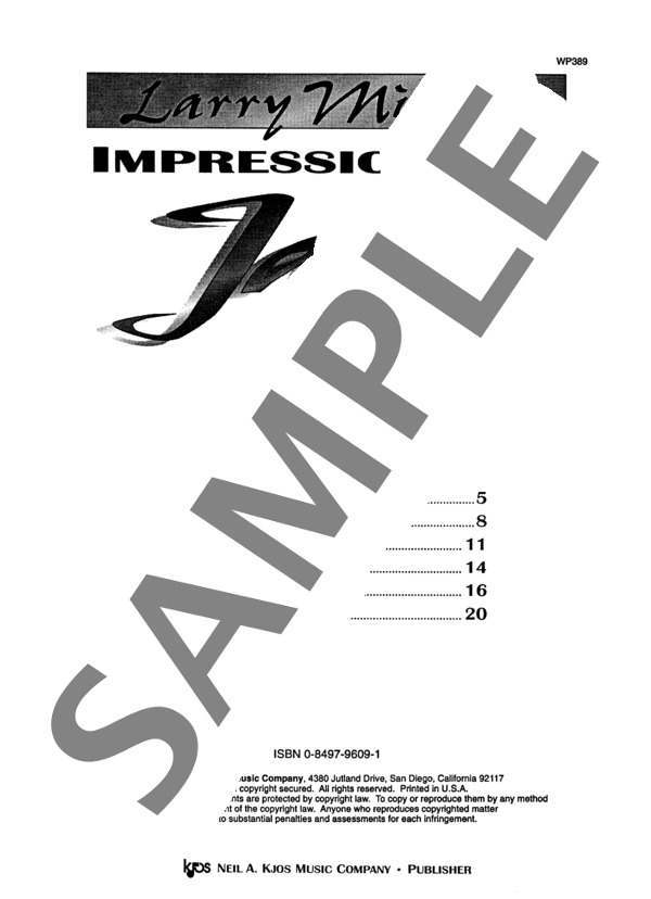 夜鷹のファンク (ラリー・ミンスキー) / ピアノソロ 中級 - サンプル譜面 1/5