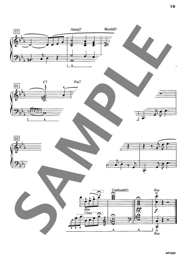 夜鷹のファンク (ラリー・ミンスキー) / ピアノソロ 中級 - サンプル譜面 5/5