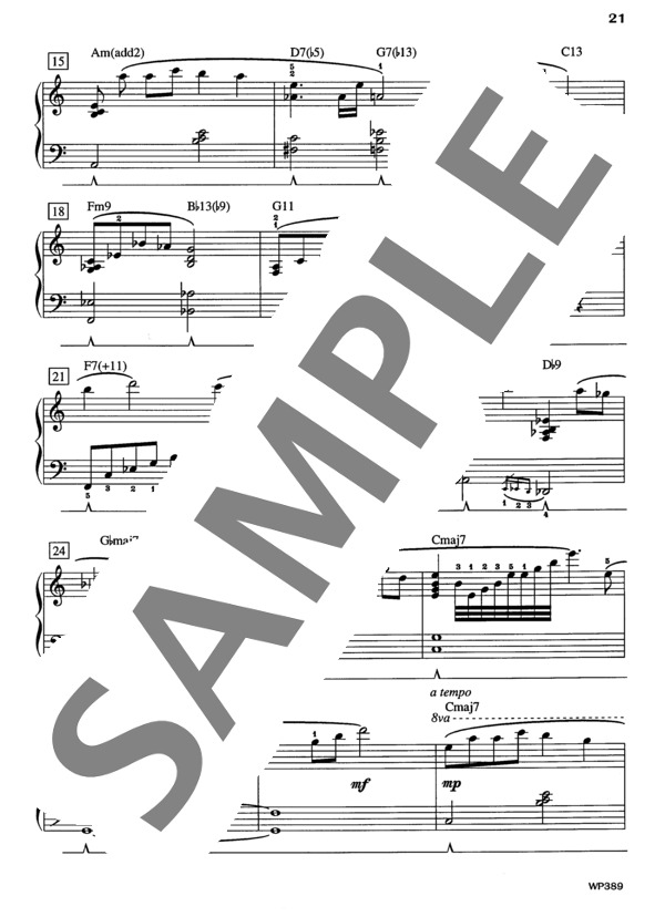 物思いに沈んで (ラリー・ミンスキー) / ピアノソロ 中級 - サンプル譜面 3/4