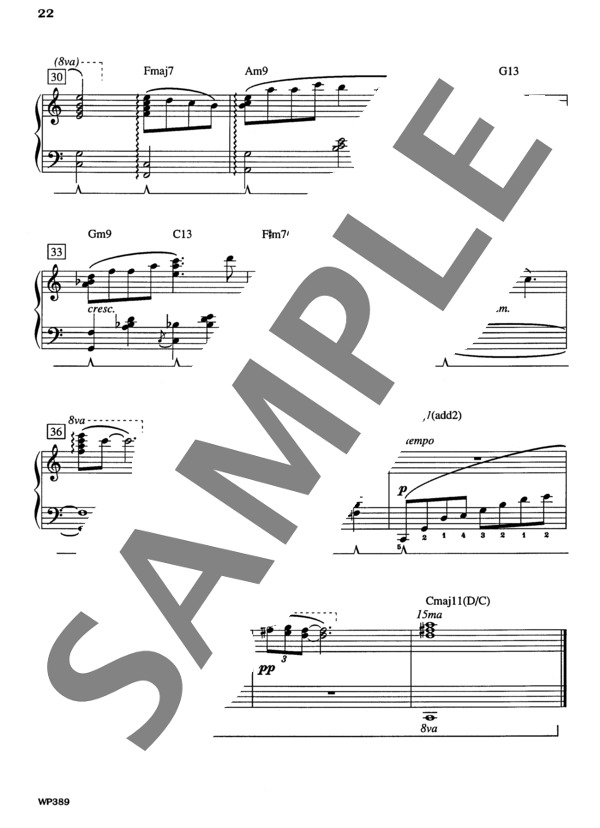 物思いに沈んで (ラリー・ミンスキー) / ピアノソロ 中級 - サンプル譜面 4/4