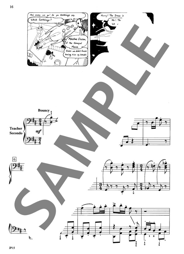 休符ストップ（休符) (連弾） (ウィリアム・ヒルツ) / ピアノ連弾 初級 - サンプル譜面 2/5