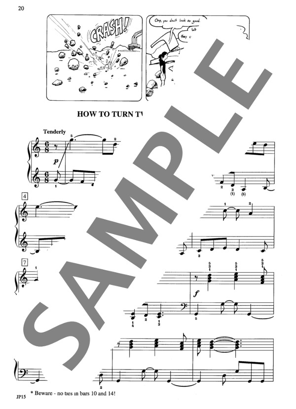 二つの音を一つにするには（タイ） (ウィリアム・ヒルツ) / ピアノソロ 初級 - サンプル譜面 2/3