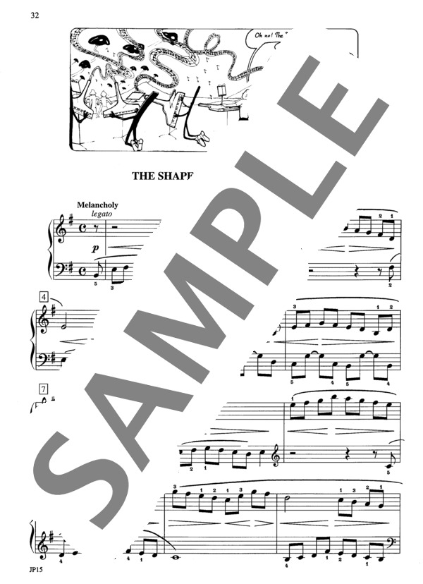 来たるべき世界の物語（メロディーの形） (ウィリアム・ヒルツ) / ピアノソロ 初級 - サンプル譜面 2/3