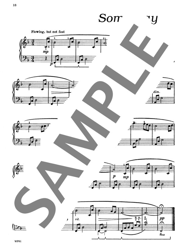 いつの日か ~「スタイル・フォー・ピアノ」より (ベティ・コレイ) / ピアノソロ 初〜中級 - サンプル譜面 2/2