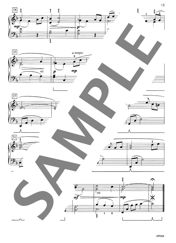 アイルランドのお祈り ~「ゲールの祝祭」より (アン・バイズ) / ピアノソロ 初〜中級 - サンプル譜面 3/3