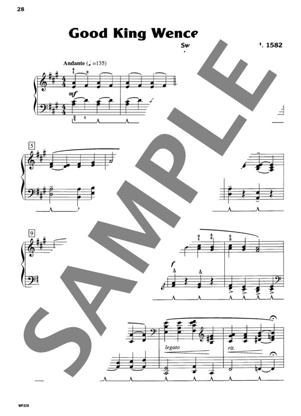 ベッカー編曲 良きウェンセラス王~シーンズ・フロム・クリスマスより (バーバラ・ベッカー) / ピアノソロ 中級 - サンプル譜面 2/3