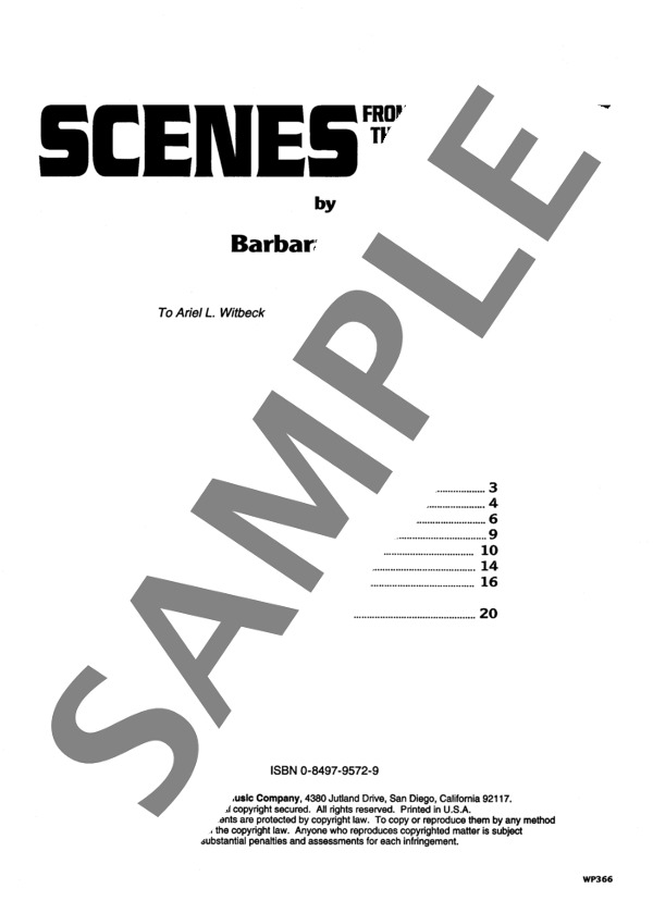 「ゴールデンゲート海峡」回顧録 ~「街の風景」より (バーバラ・ベッカー) / ピアノソロ 初〜中級 - サンプル譜面 1/5