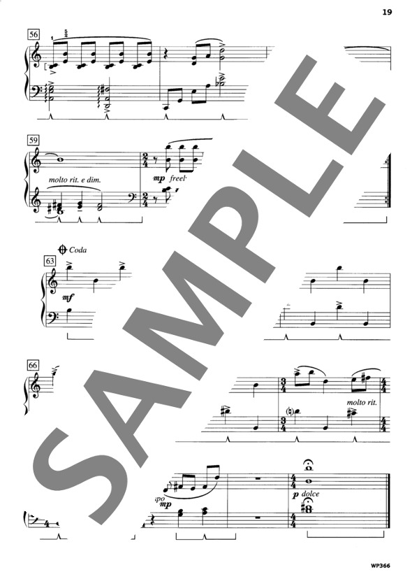 「ゴールデンゲート海峡」回顧録 ~「街の風景」より (バーバラ・ベッカー) / ピアノソロ 初〜中級 - サンプル譜面 5/5