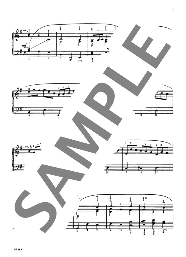 主よ、人の望みの喜びよ（カンタ-タNo.147) (ヨハン・セバスチャン・バッハ) / ピアノソロ 初〜中級 - サンプル譜面 3/4