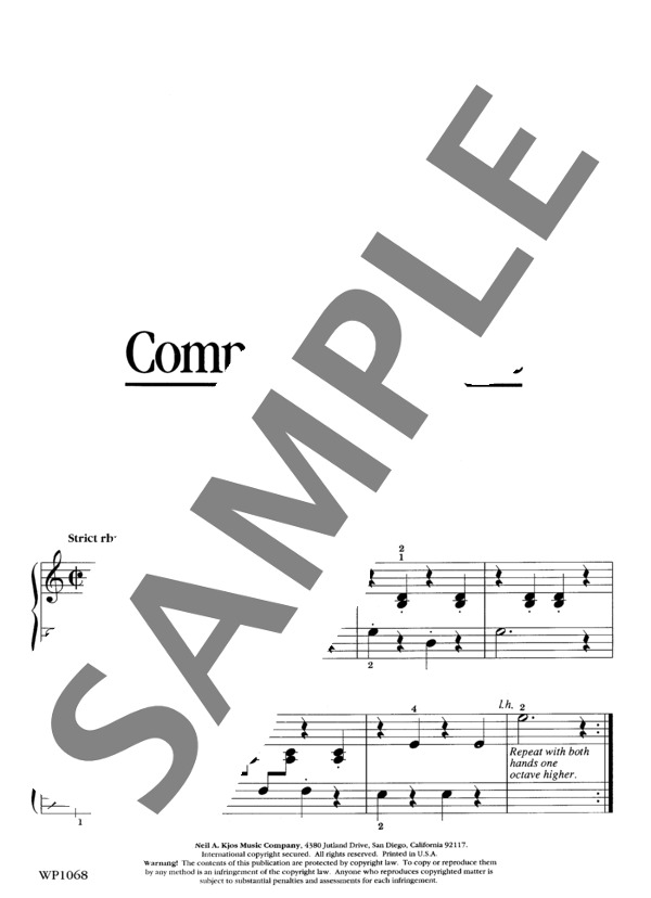 コンピューターでプリントしよう Computer Print-Out (ジェーン・バスティン) / ピアノソロ 初級 - サンプル譜面 2/3