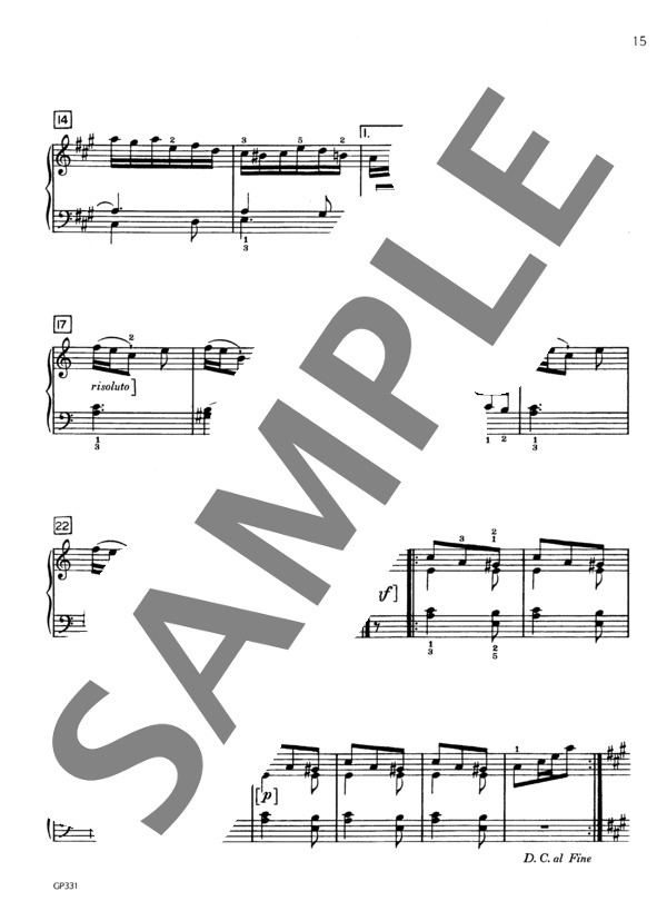 ドイツ舞曲（アルマンド) WoO.81 (ルートヴィヒ・ヴァン・ベートーヴェン) / ピアノソロ 初〜中級 - サンプル譜面 3/3
